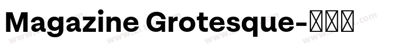 Magazine Grotesque字体转换
